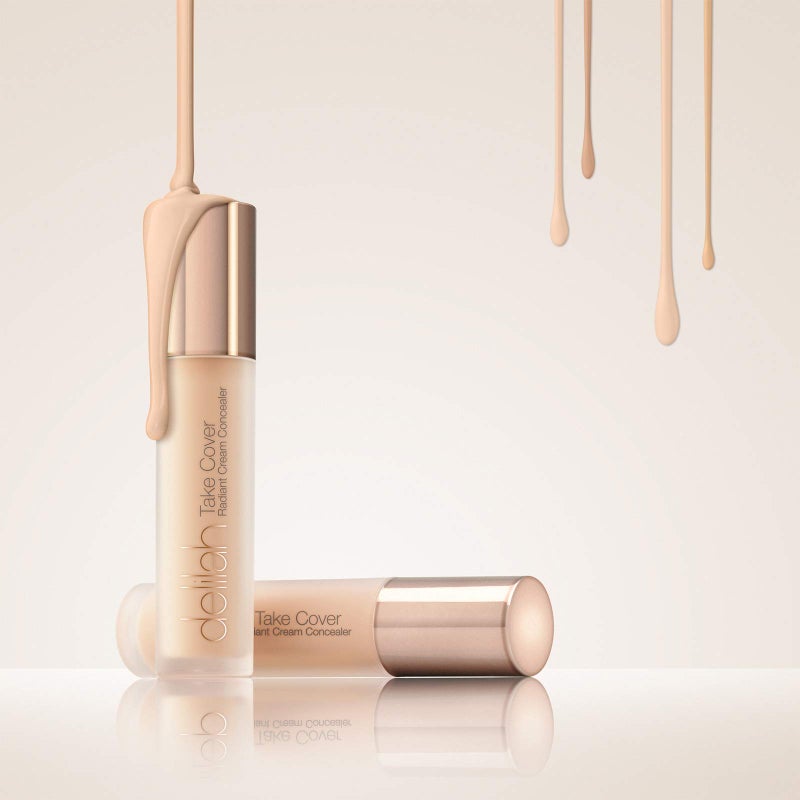 delilah - Take Cover Radiant Cream Concealer - Chashmere - Blendable, Hydrating, Long-Lasting, Light Reflecting, Imperfections Corrector - Enriched with Vitamin E - Medium to Full Coverage - 0.12 Oz - Image 5